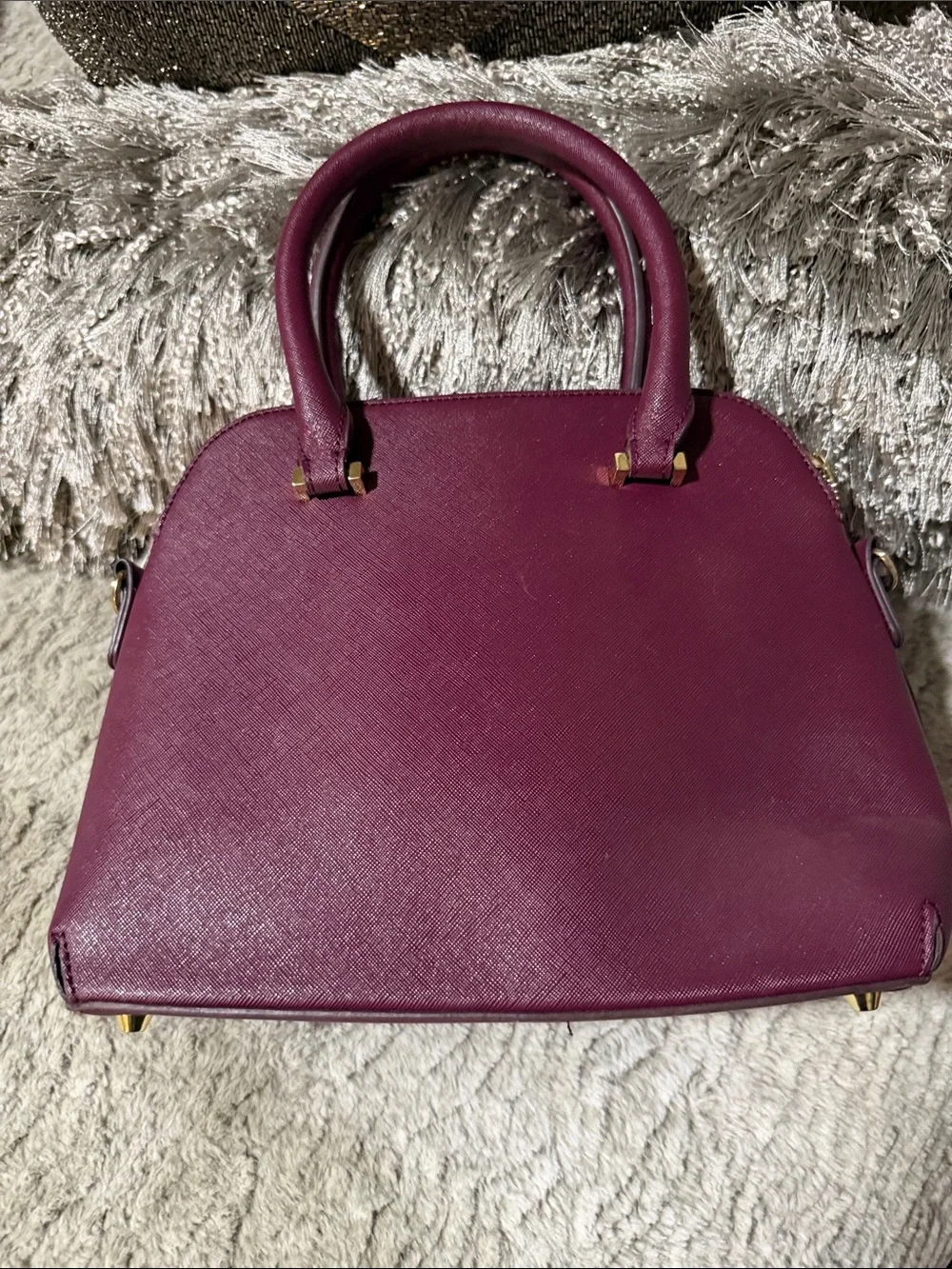 Kate Spade New York Cameron Street Lottie Satchel in a deep purple